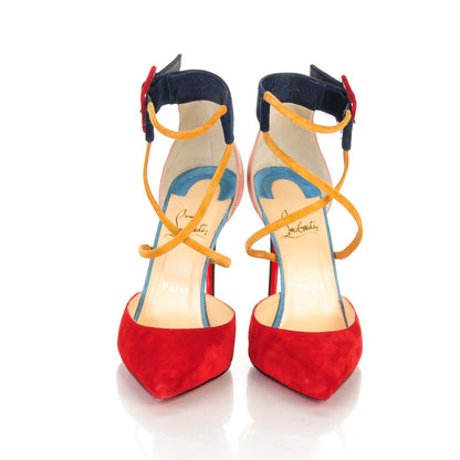 Christian Louboutin Veau Velours Suzanna 100 Pumps 38.5 Multicolor 2 of 7