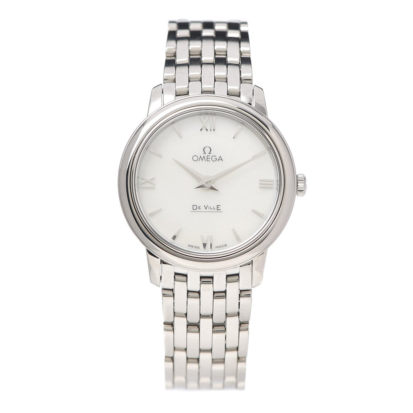 Stainless Steel Mother of Pearl 24mm De Ville Prestige Quartz Watch 424.10.24.60.05.001