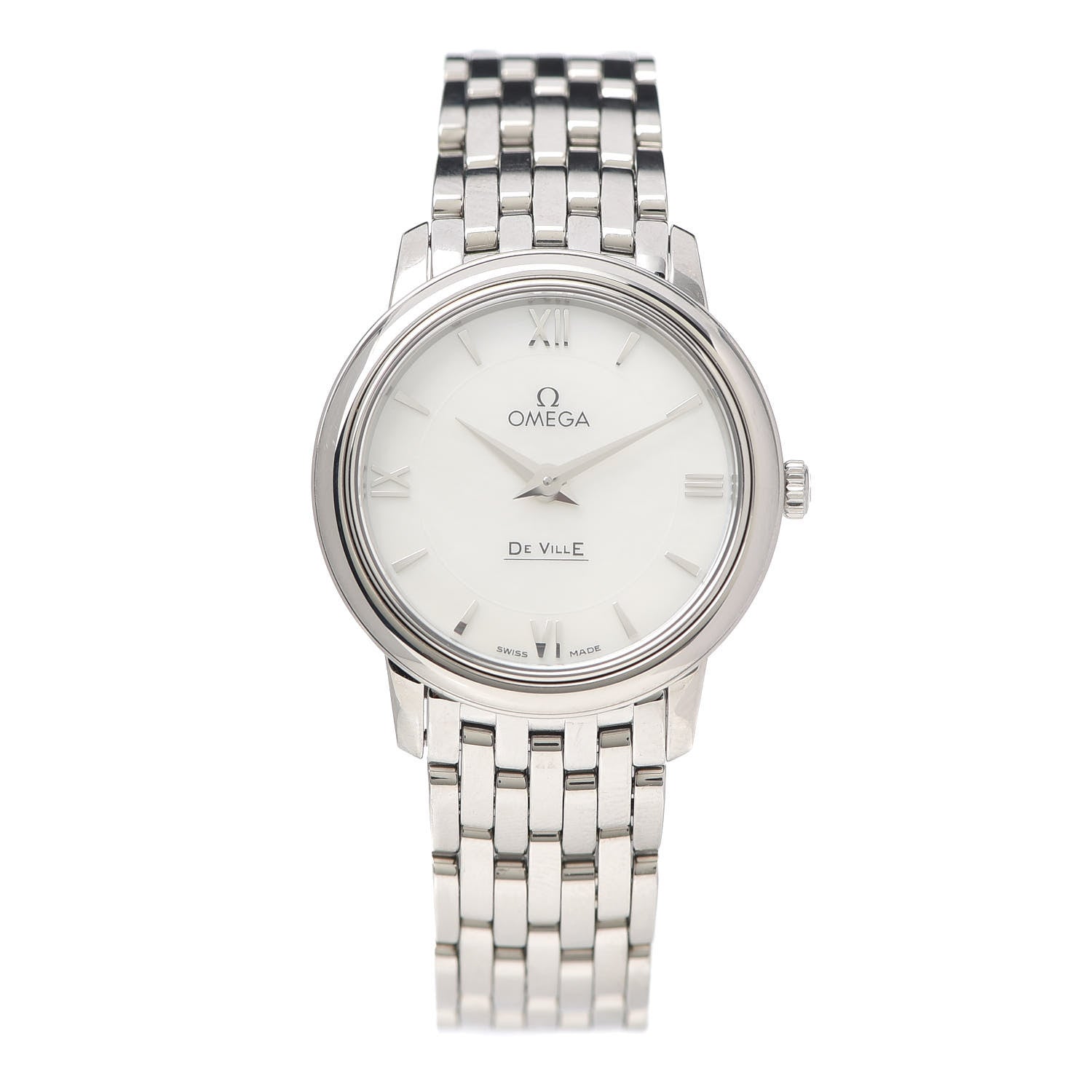 Omega Stainless Steel Mother of Pearl 24mm De Ville Prestige Quartz Watch 424.10.24.60.05.001 1 of 6