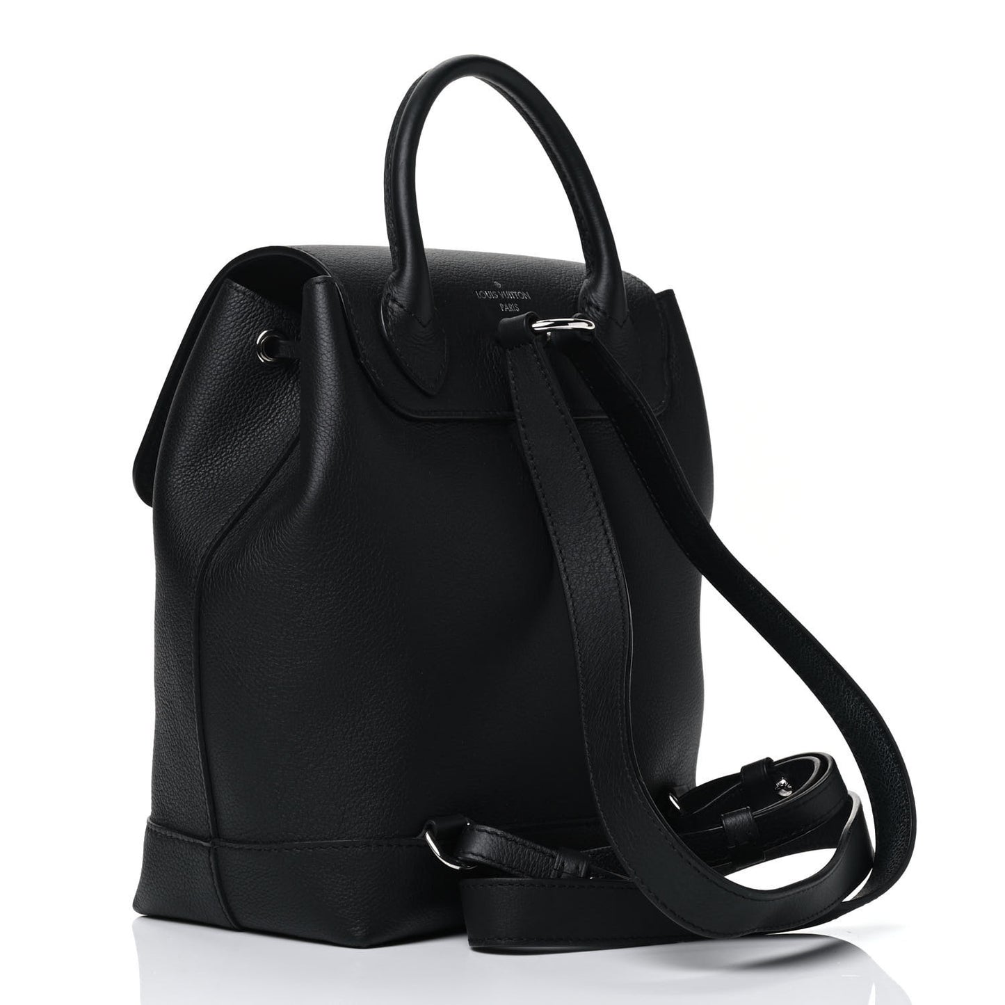 Calfskin Lockme Backpack Black