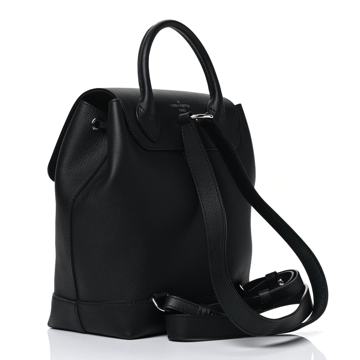 Louis Vuitton Calfskin Lockme Backpack Black 2 of 4