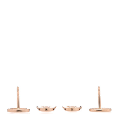 Hermes 18K Rose Gold TPM Farandole Stud Earrings 3 of 5