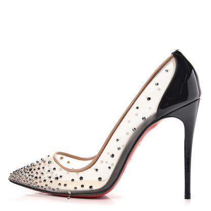 Christian Louboutin Crystal Strass Follies 100 Pumps 37 Version Hematite 1 of 10