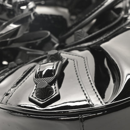 Balenciaga Patent Faux Leather Le Cagole Shoulder Bag XS Black 10 of 11