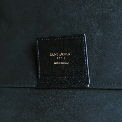 Saint Laurent Calfskin Large Shopping Tote Black 8 of 9