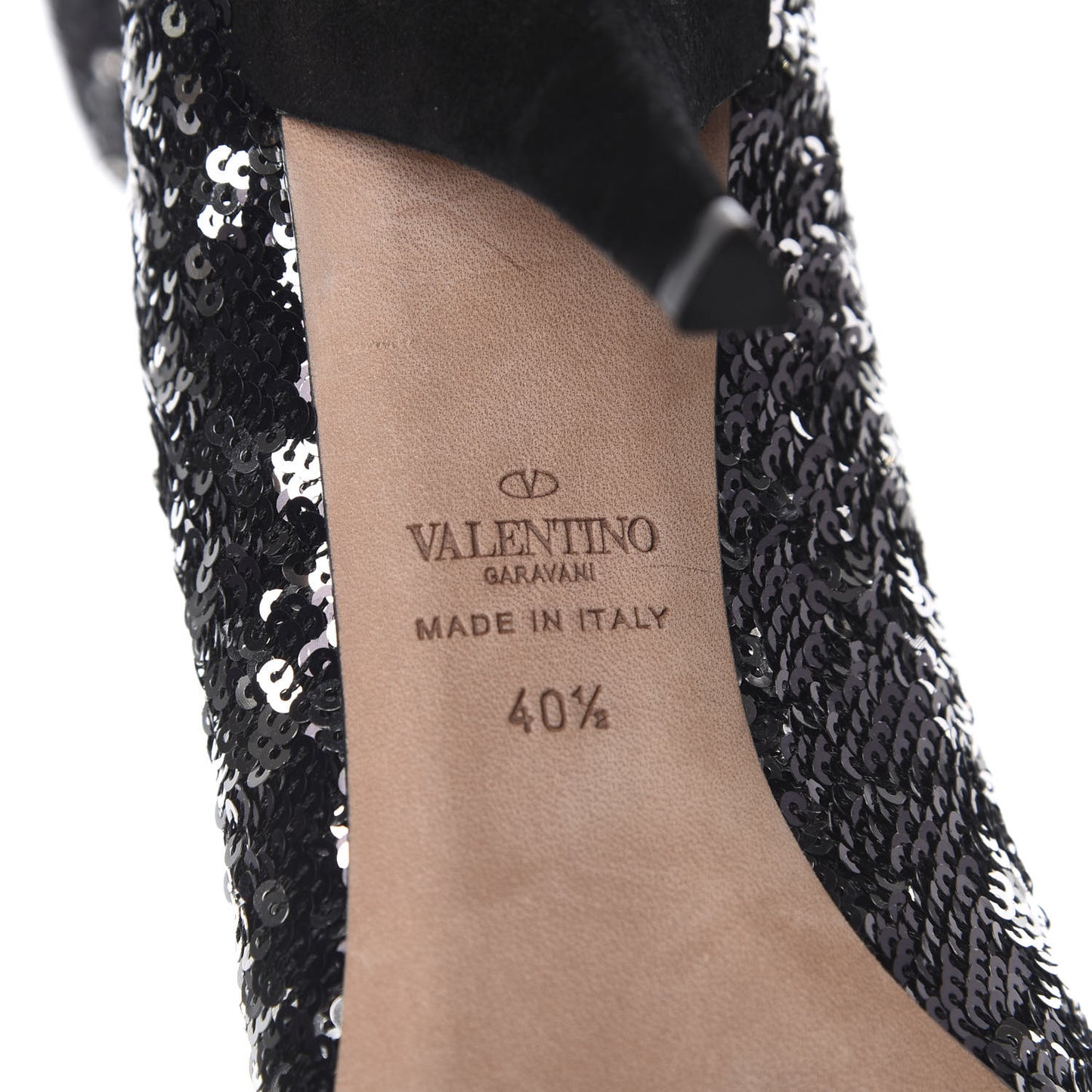 Sequin Ankle Boots 40.5 Silver