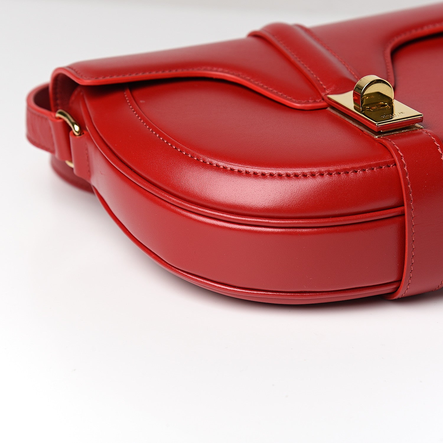 Celine Satinated Calfskin Besace Small 16 Red 7 of 9