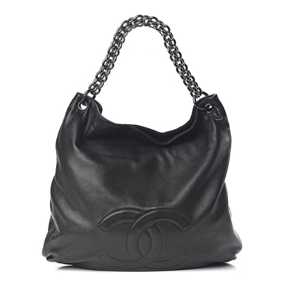 Chanel Lambskin Large Soft and Chain Hobo Black 1 of 13