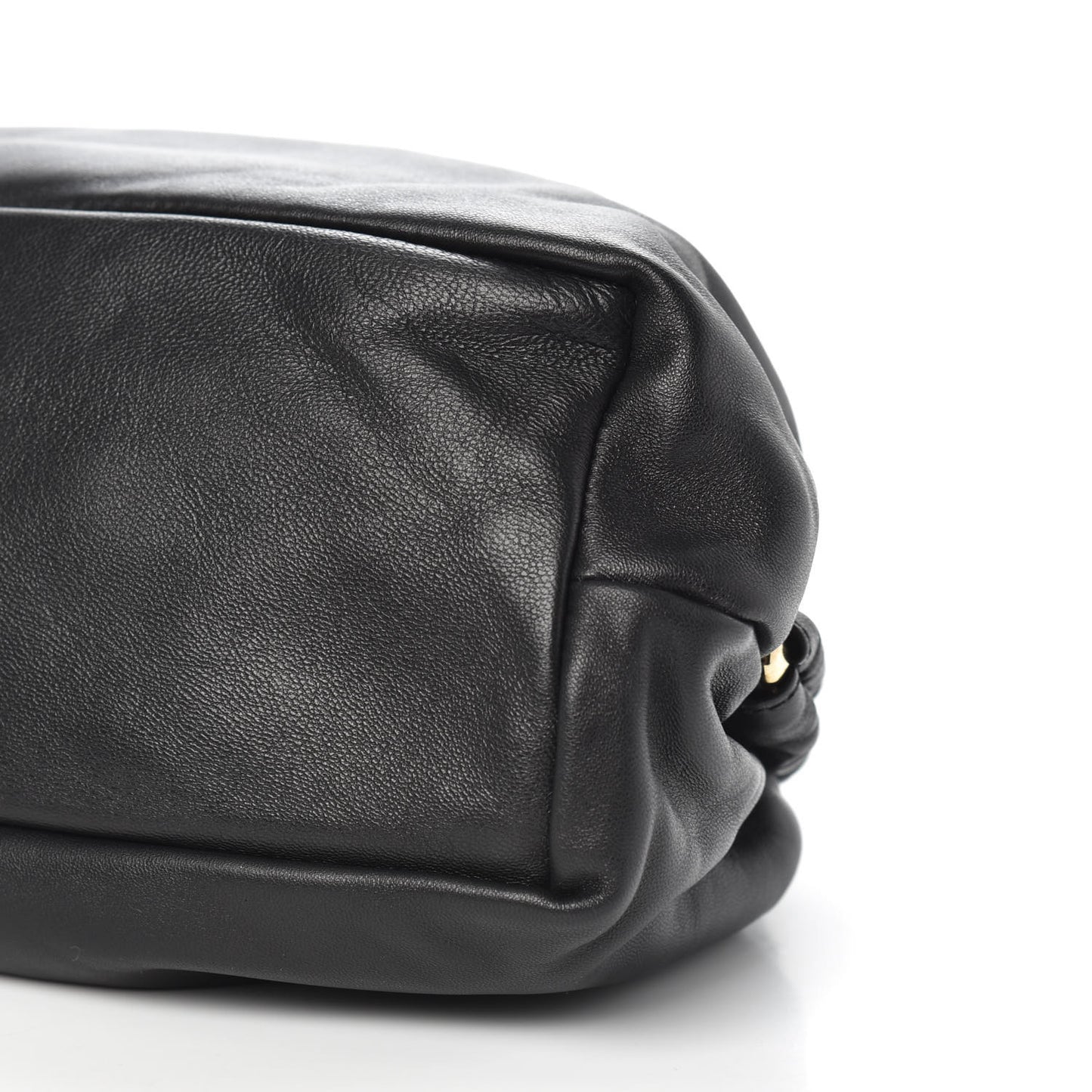 Lambskin Cloud Clutch Black Flamma