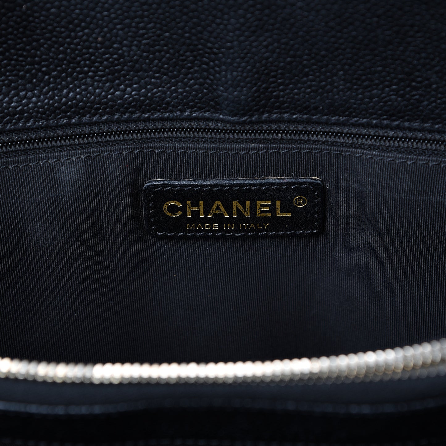 Caviar Quilted Grand Shopping Tote GST Black