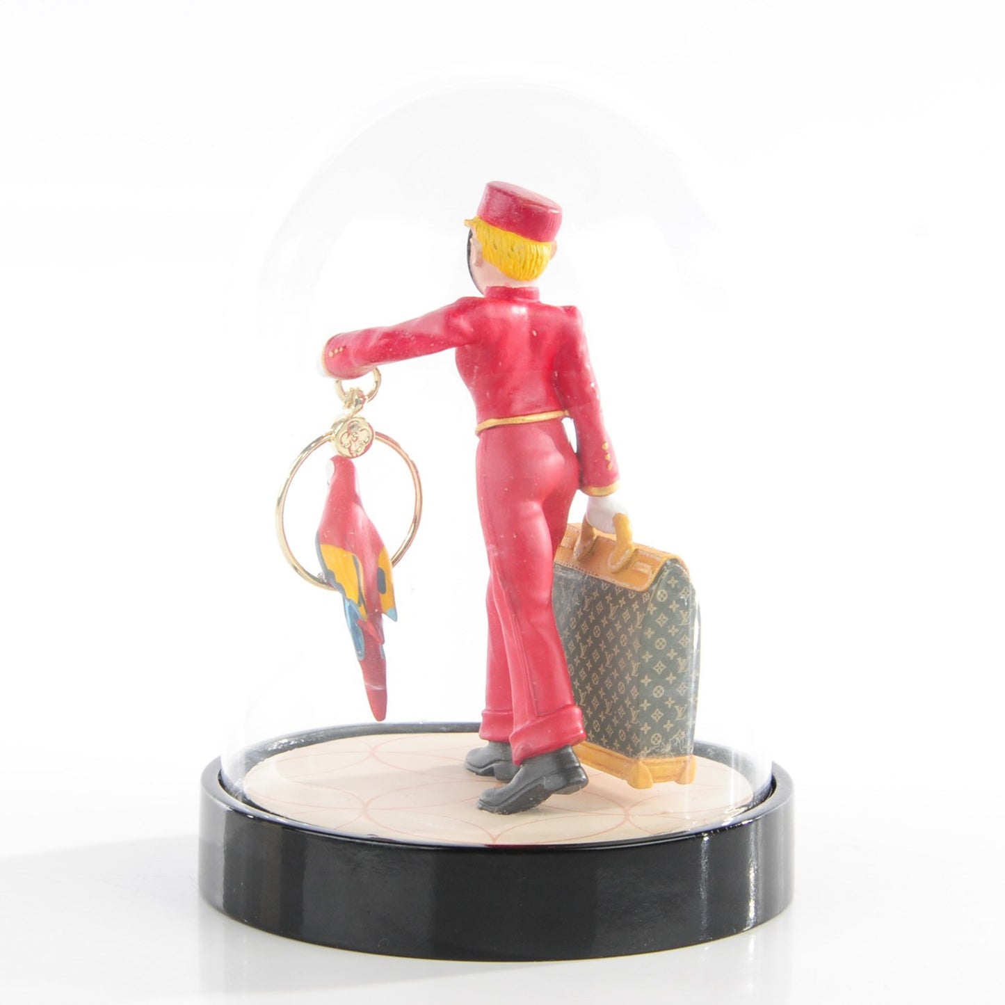 Glass Porter Bell Boy Snow Globe Boule