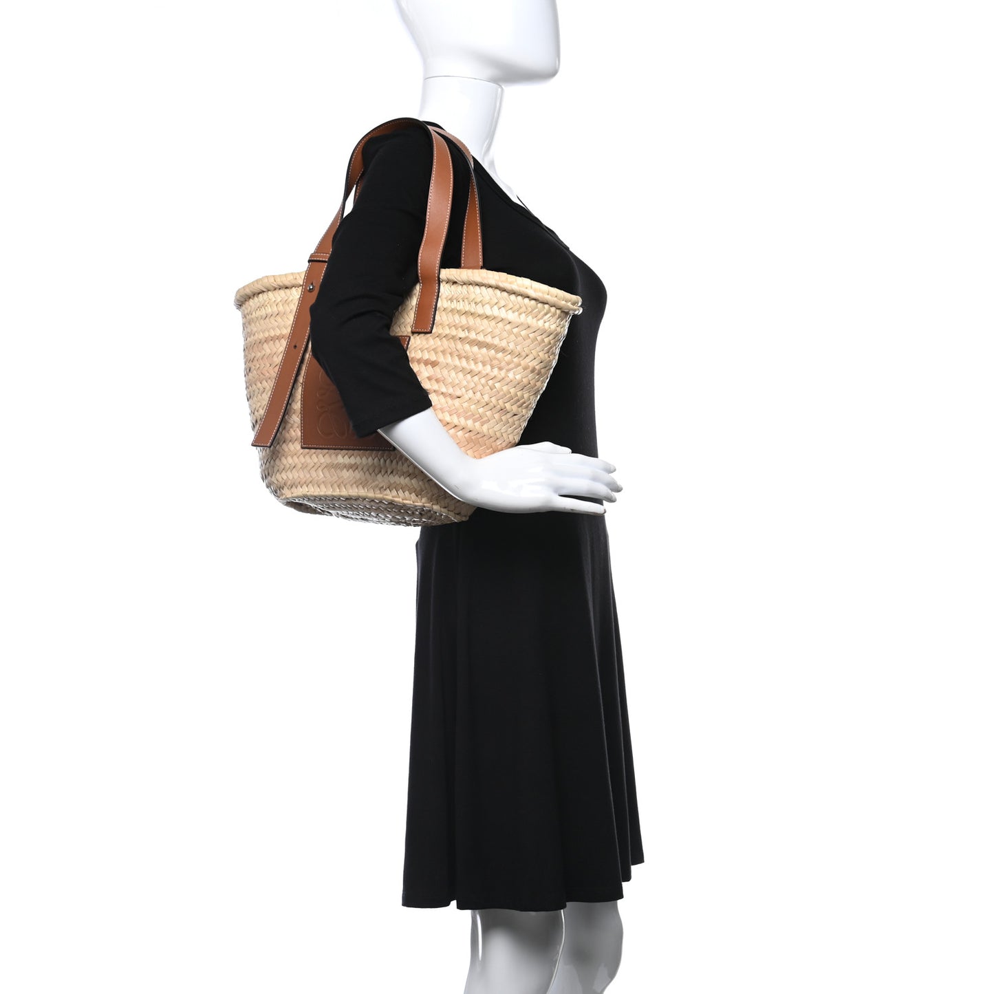 Raffia Basket Tote Natural Tan