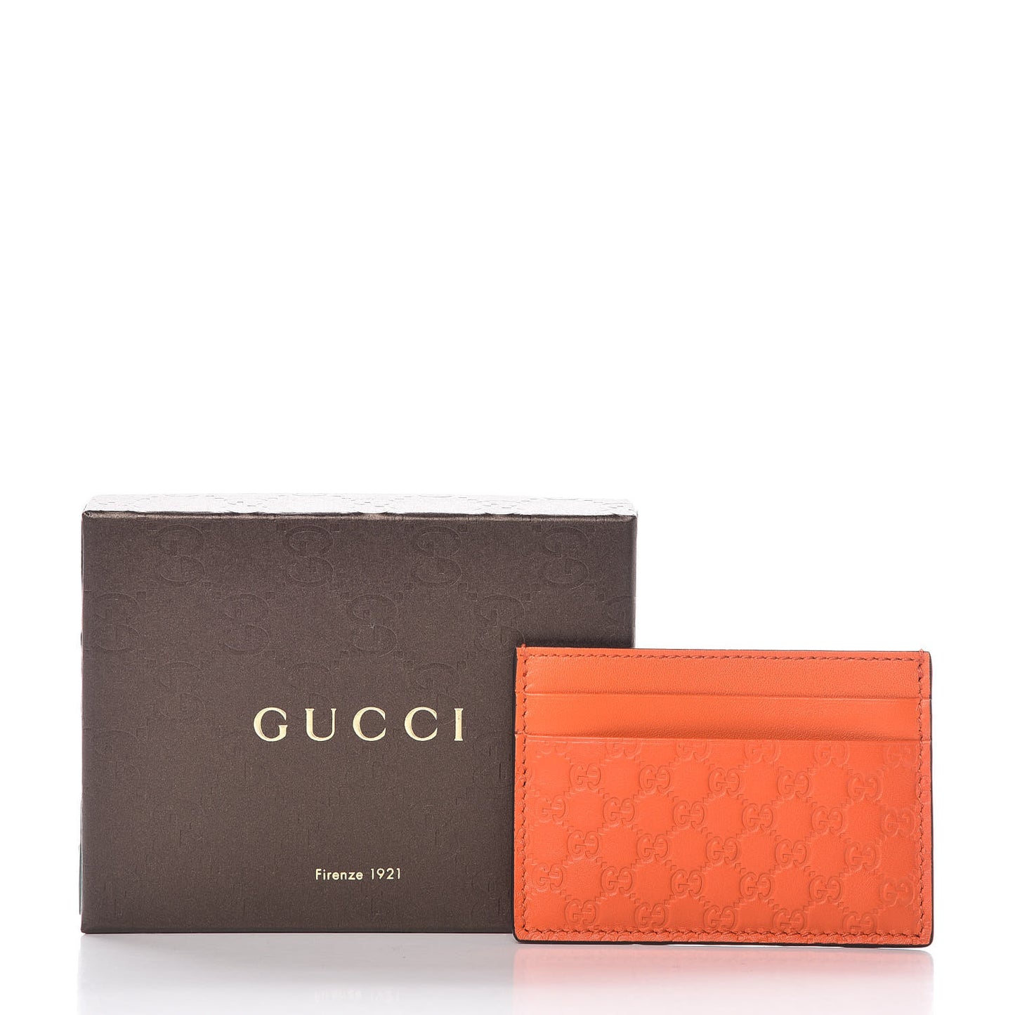 Microguccissima Card Holder Sun Orange