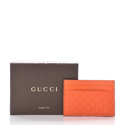 Gucci Microguccissima Card Holder Sun Orange 7 of 7