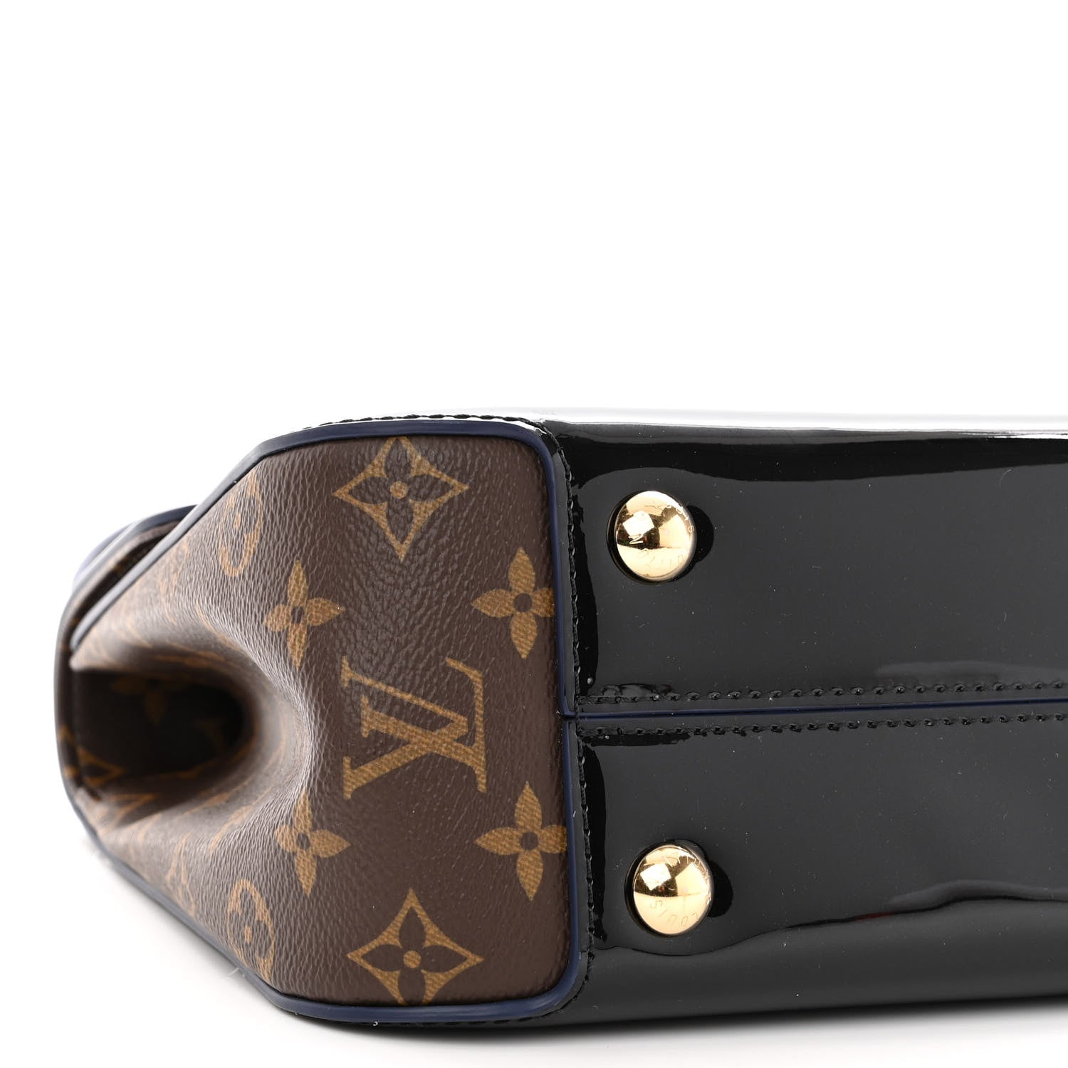 Louis Vuitton Patent Calfskin Monogram Cherrywood PM Black 8 of 9