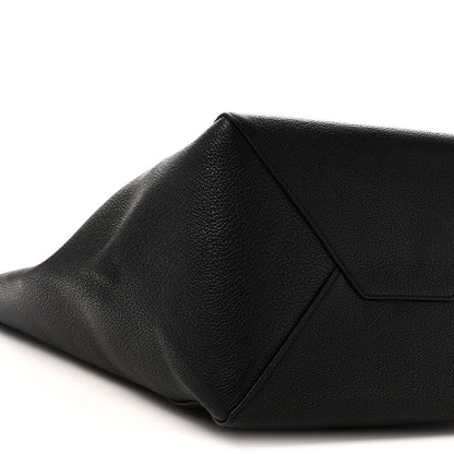 Celine Soft Grained Calfskin Medium Belt Cabas Phantom Black 8 of 9