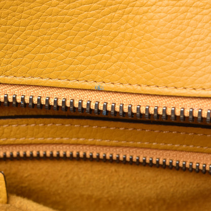 Celine Drummed Calfskin Mini Luggage Ocre 19 of 23