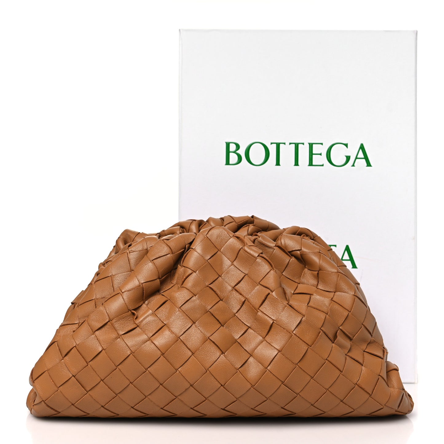 Nappa Intrecciato Teen Pouch Caramel