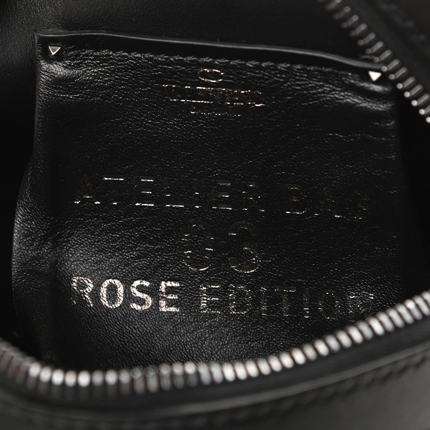 Nappa Atelier 03 Rose Edition Round Crossbody Bag Black