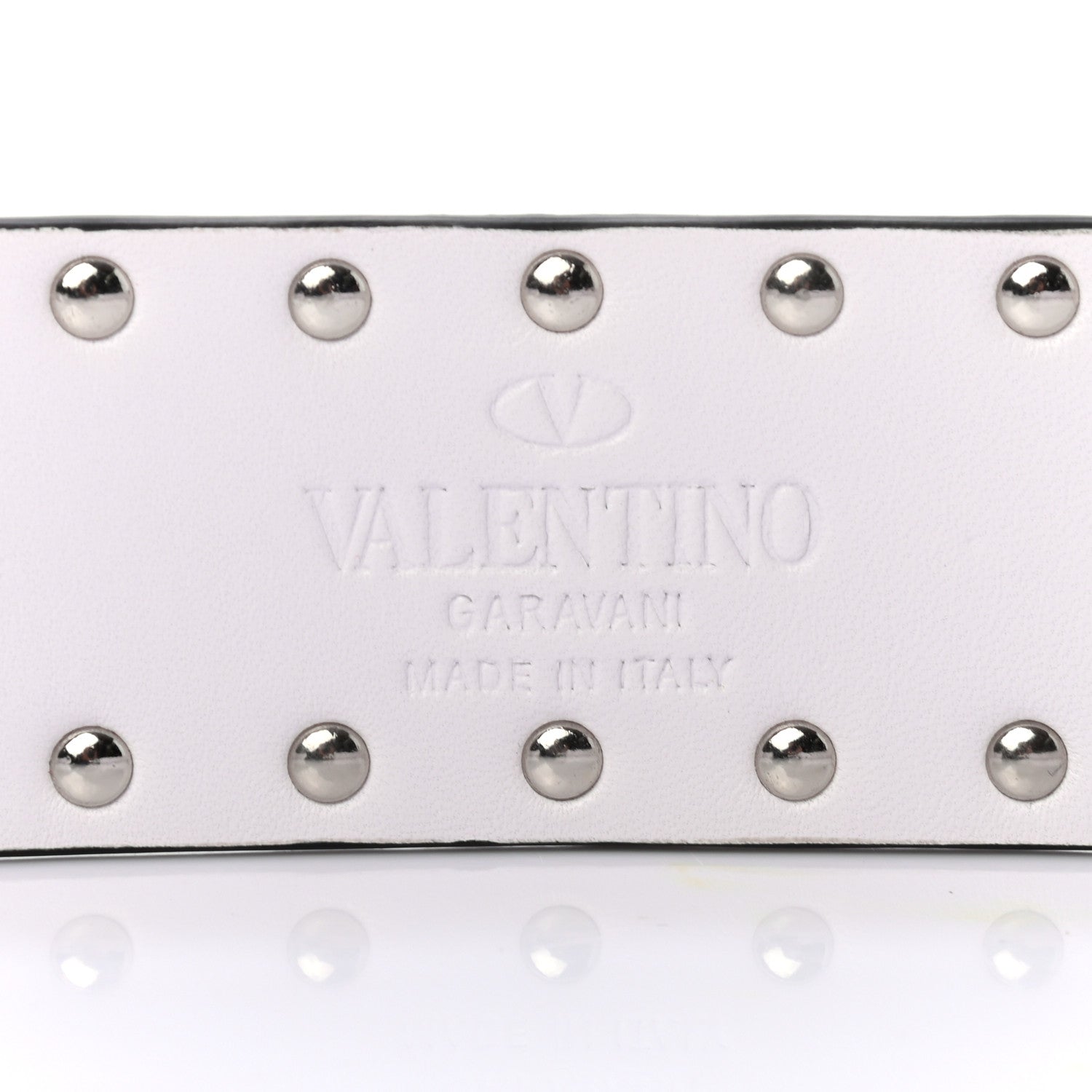 Valentino Garavani Lambskin Free Rockstud Spike Shoulder Strap Optic White 3 of 4