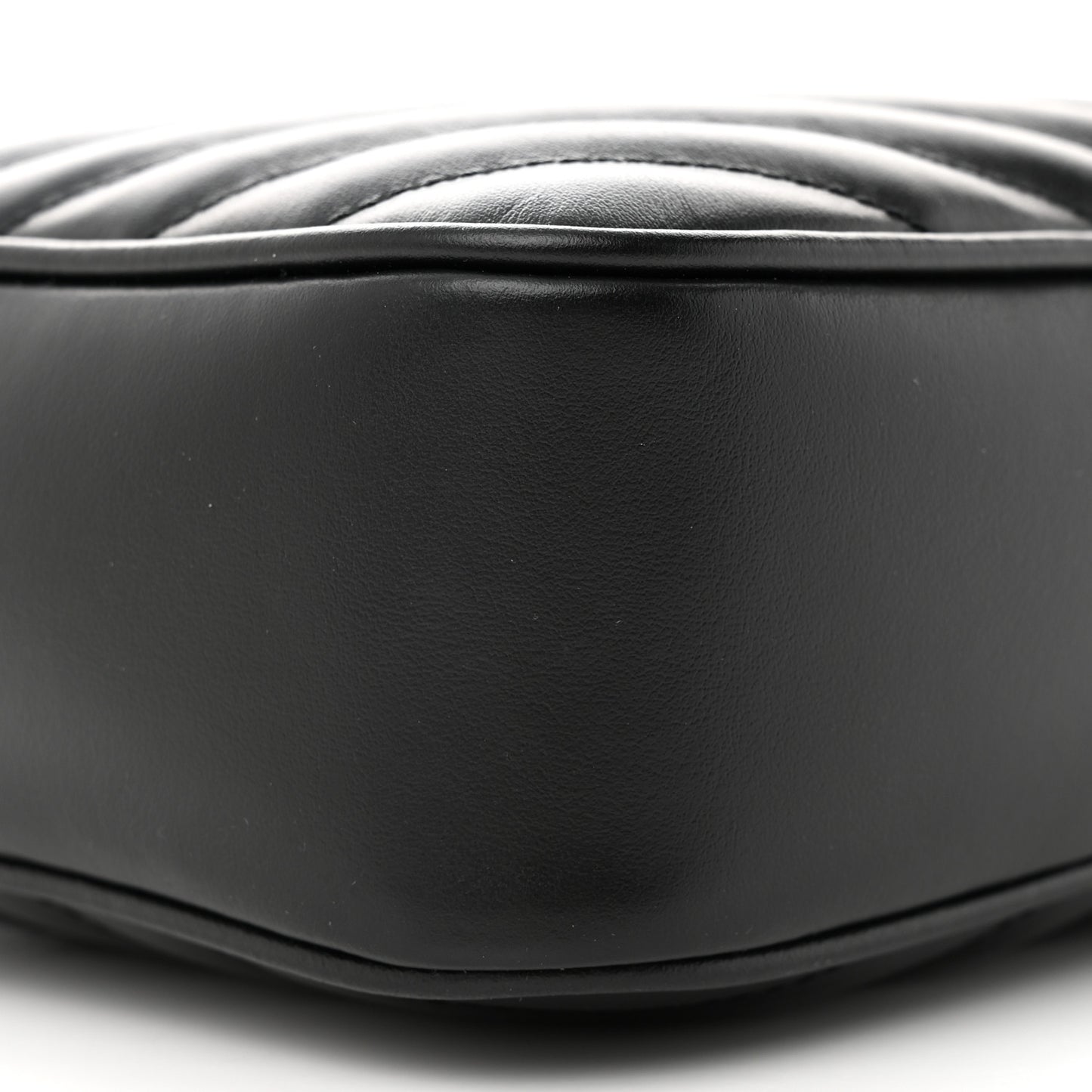 Calfskin Matelasse Monogram Monochrome Lou Camera Bag Black
