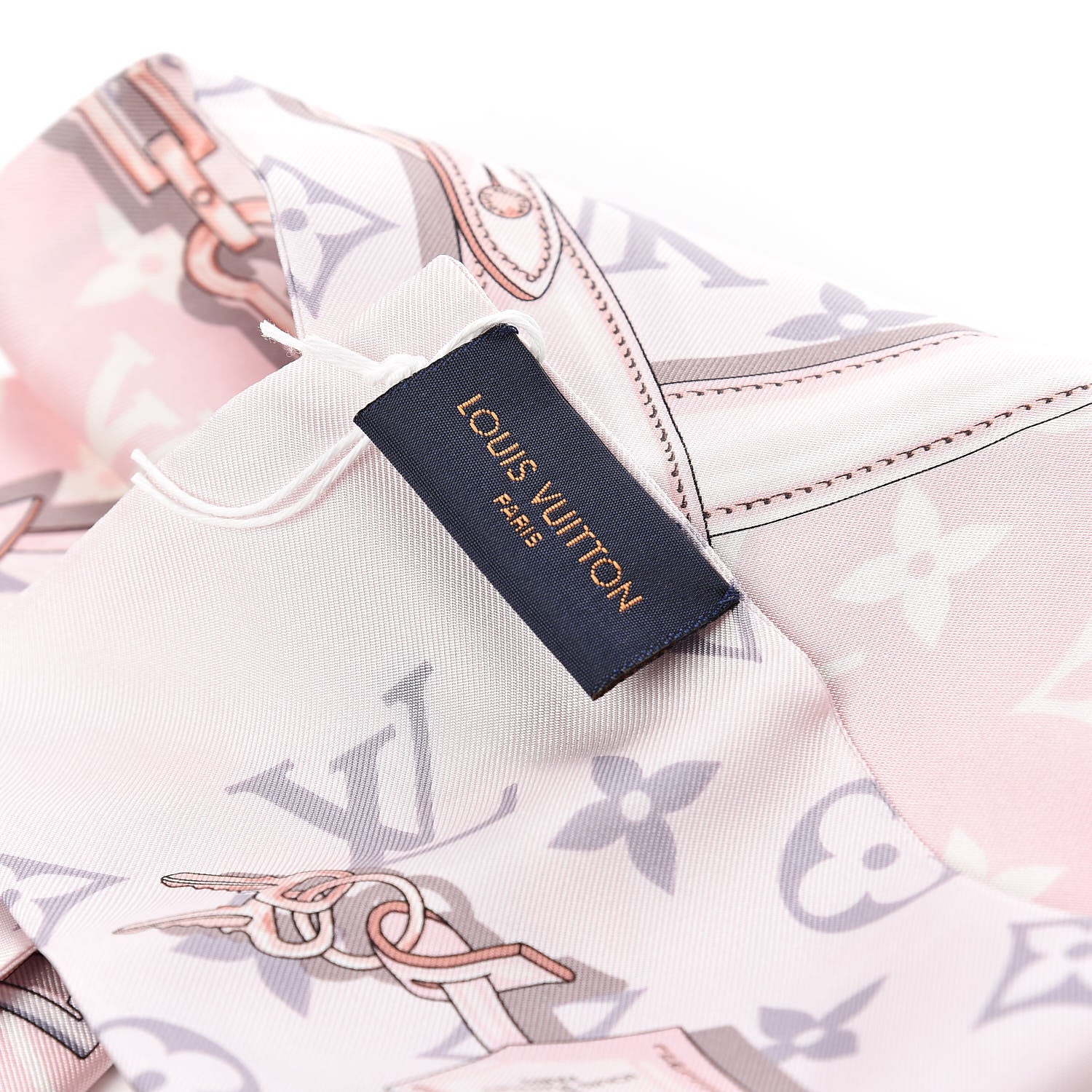 Louis Vuitton Silk Monogram Confidential Bandeau Light Pink 3 of 4