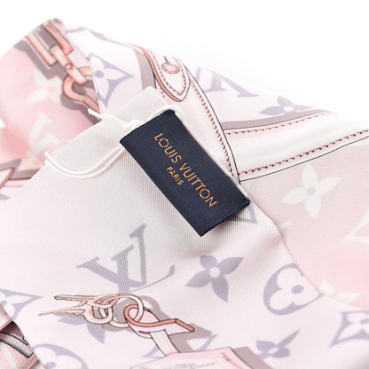 Louis Vuitton Silk Monogram Confidential Bandeau Light Pink 3 of 4