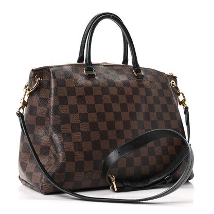 Louis Vuitton Damier Ebene Odeon Tote MM Black 3 of 9