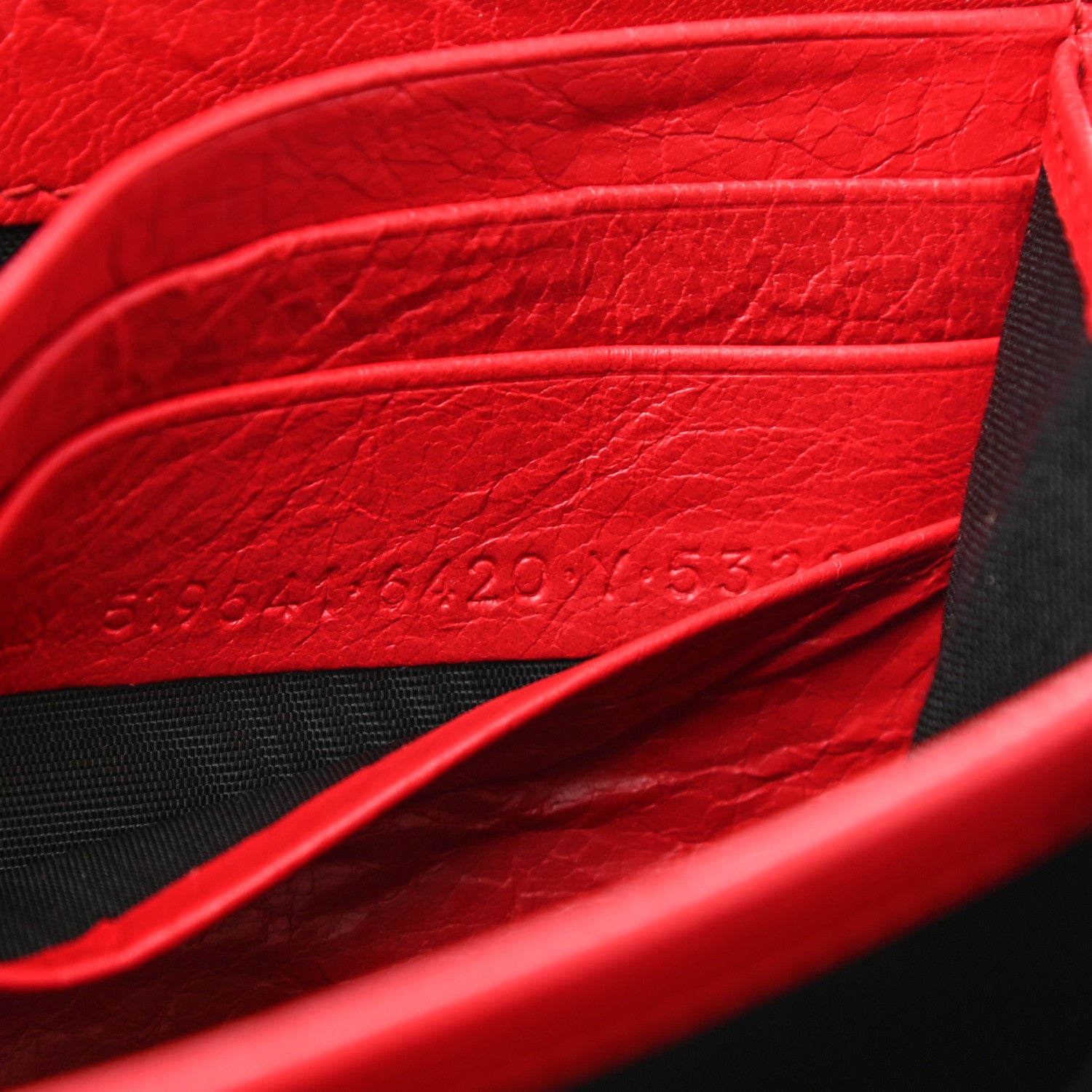 Balenciaga Agneau Continental Zip Around Wallet Rouge Cardinal 8 of 9
