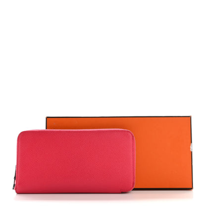 Hermes Epsom Silk'n Wallet Rose Extreme 10 of 10