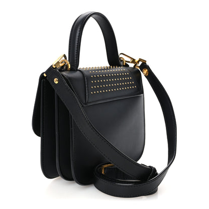Versace Vitello Western Studded Virtus Mini Top Handle Shoulder Bag Black 2 of 10