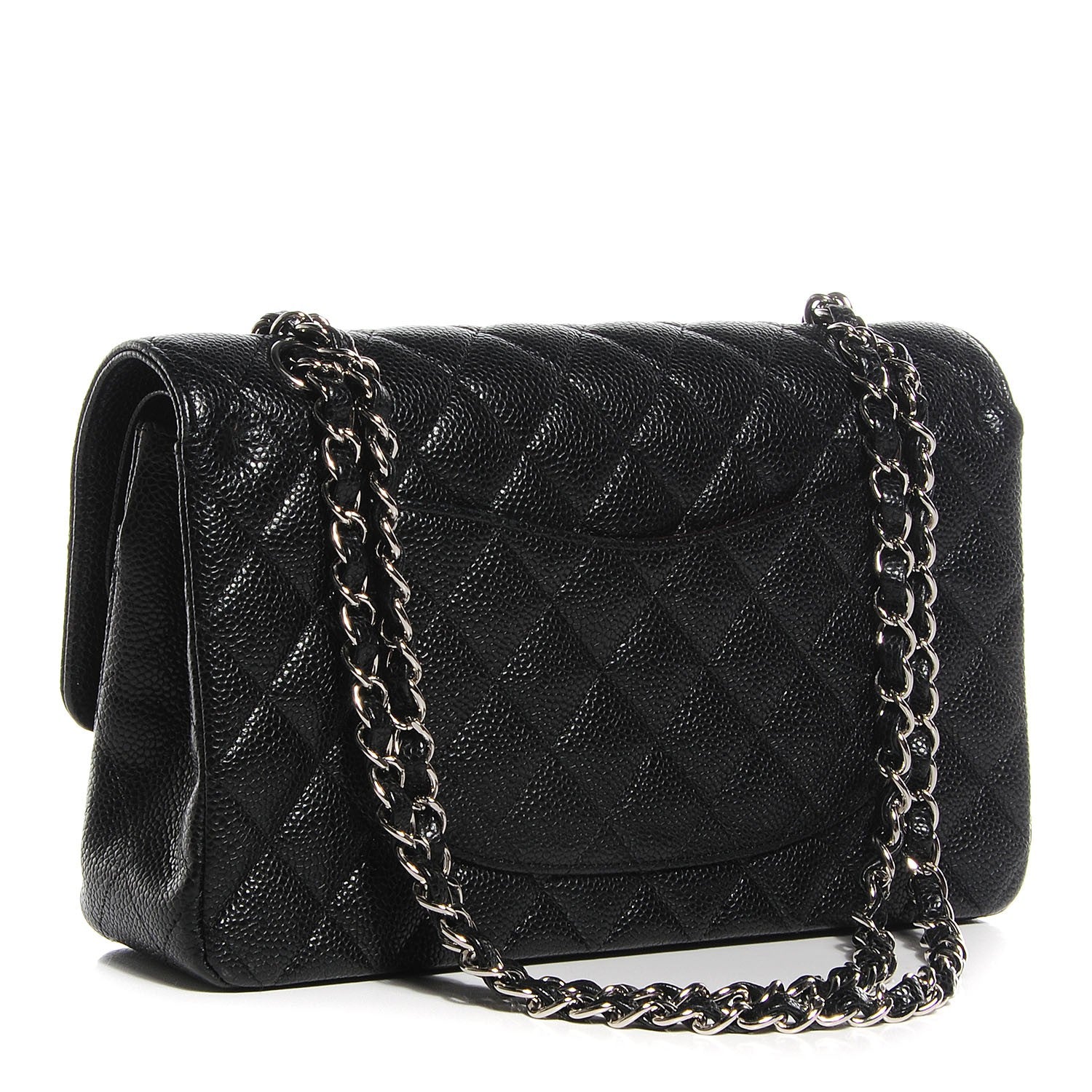 Chanel Caviar Quilted Medium Double Flap Black 3 of 9