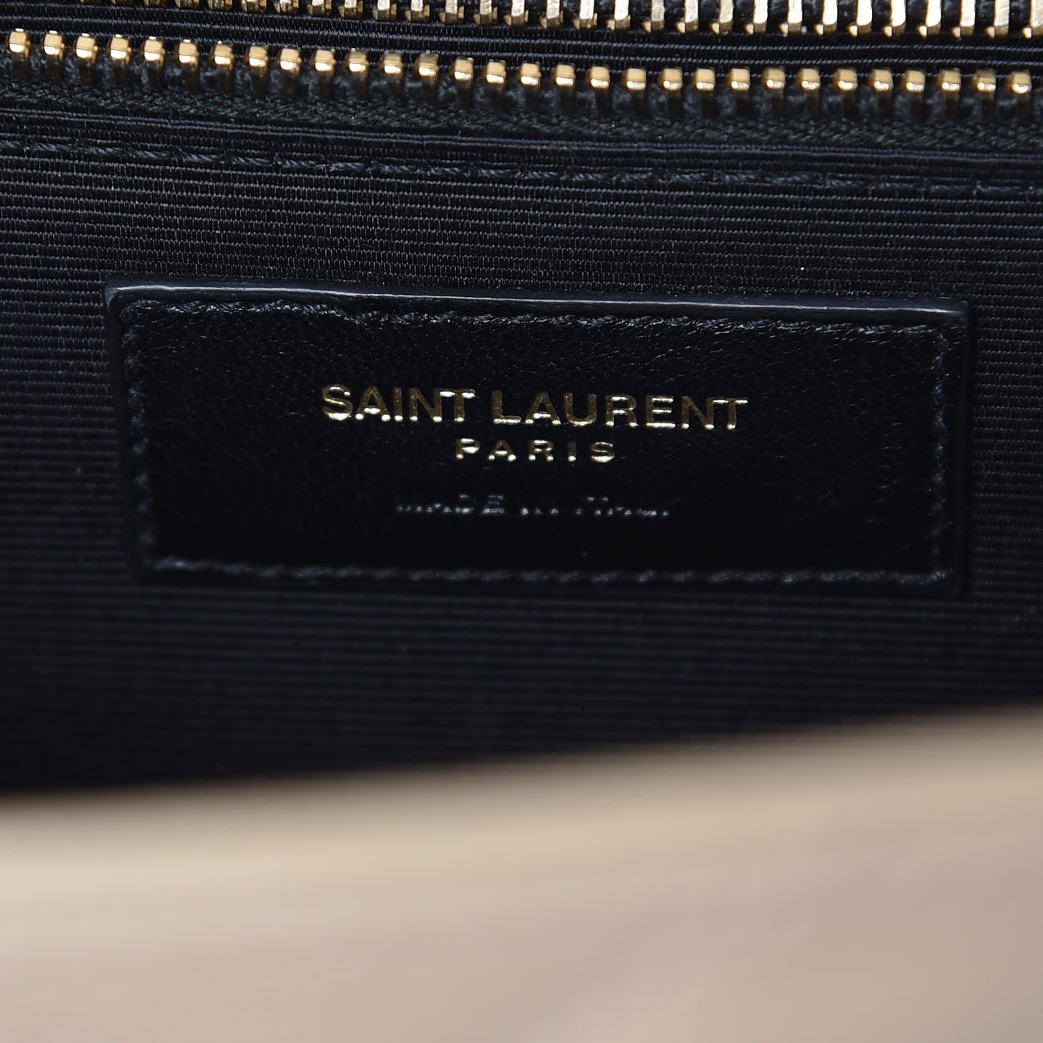Saint Laurent Grain De Poudre Matelasse Chevron Large Monogram Satchel Nude Powder 6 of 6