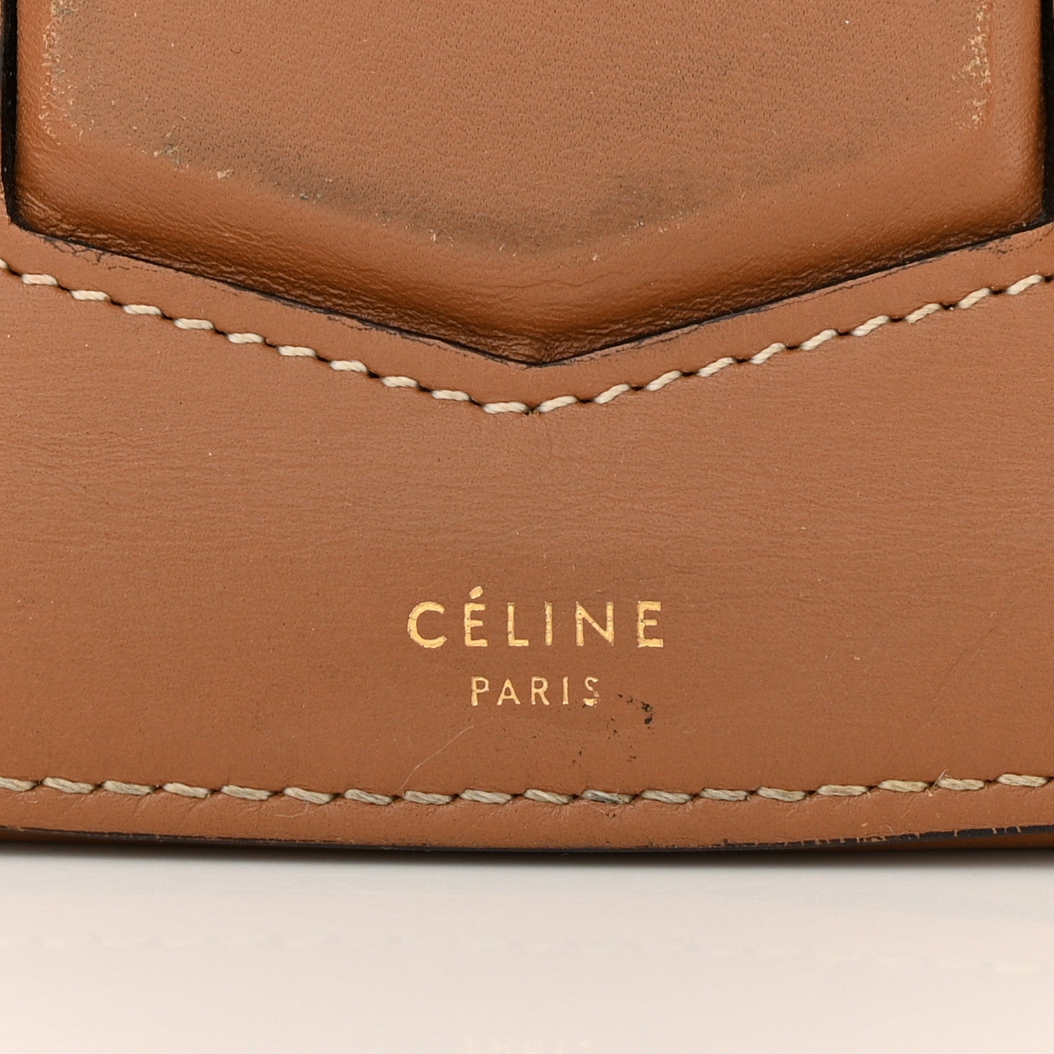 Celine Supersoft Calfskin Medium Trotteur Tan 7 of 17
