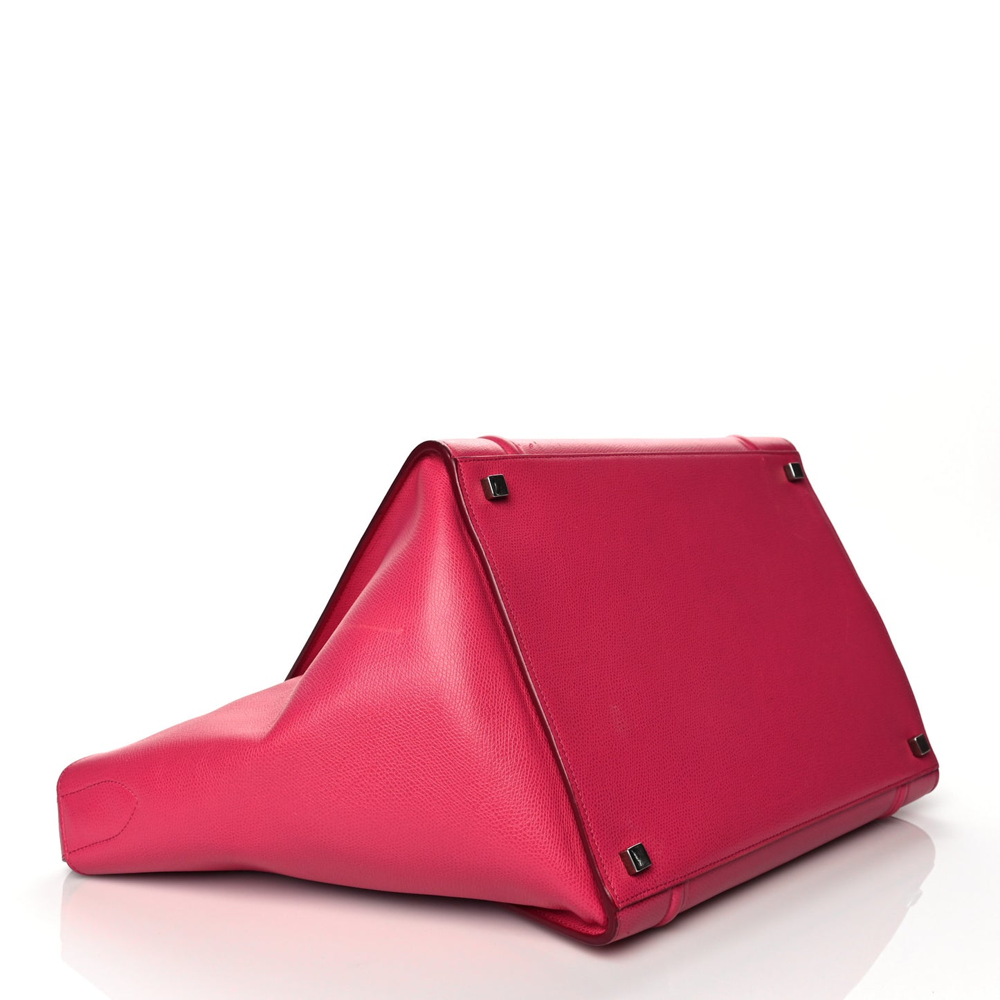 Grained Calfskin Medium Phantom Luggage Fuchsia