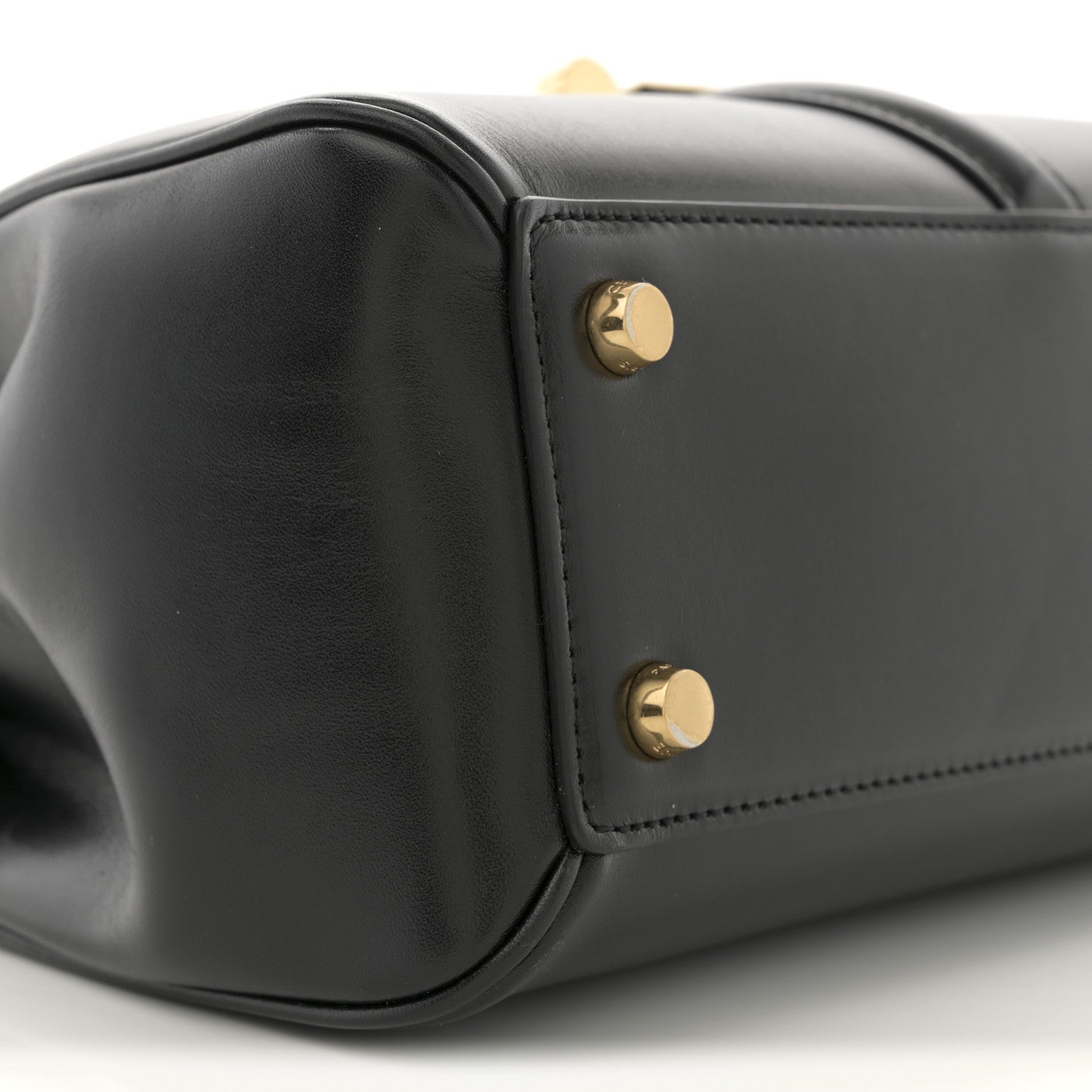 Celine Satinated Calfskin Small 16 Top Handle Bag Black 9 of 10
