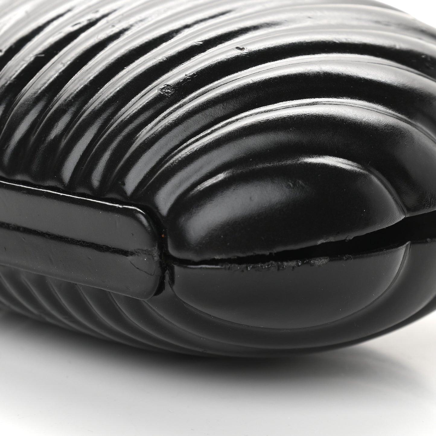 Vinyl Saint Tropez Evening Clutch Black