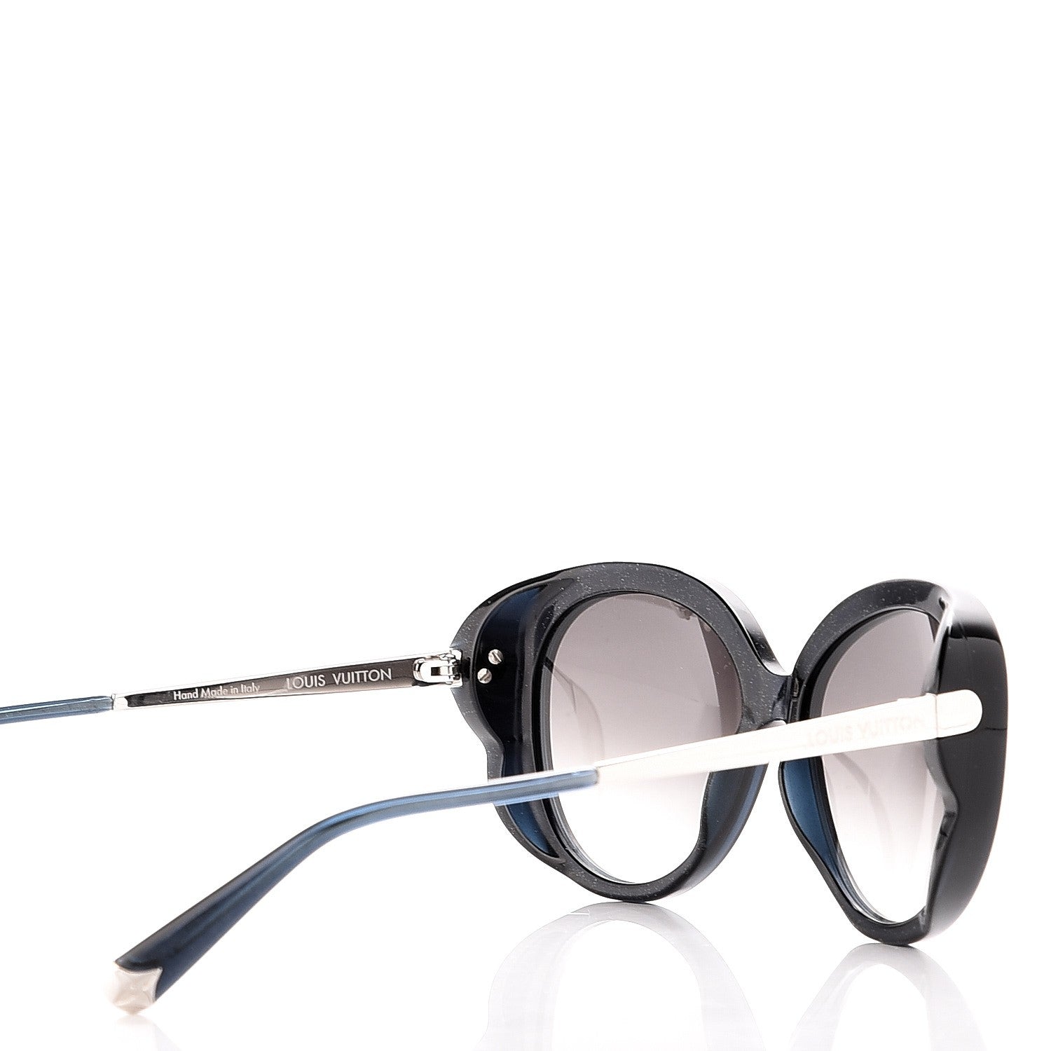 Louis Vuitton Acetate Bluebell Sunglasses Z0597W Black Glitter 4 of 9