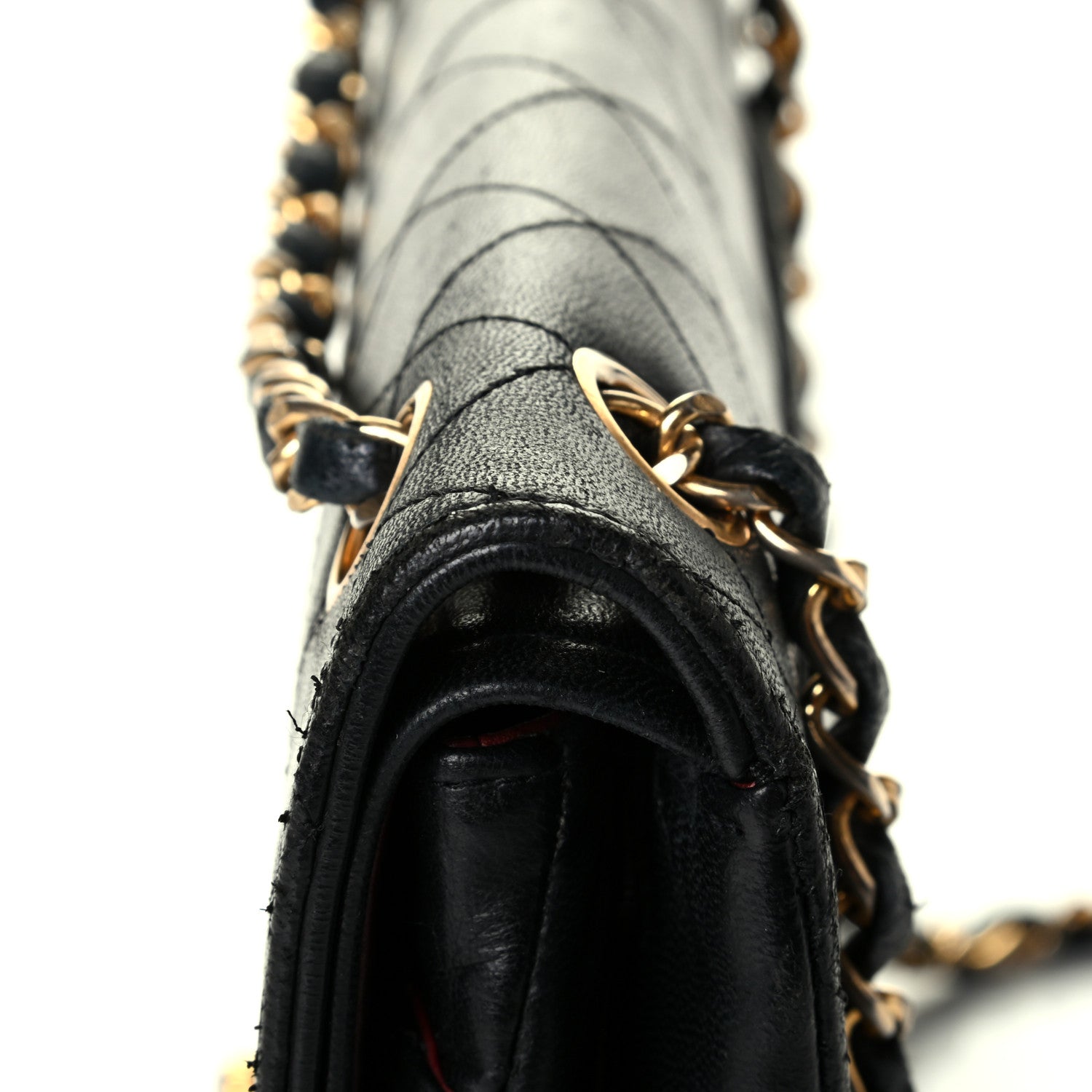 Chanel Lambskin Quilted Medium Double Flap Black 8 of 8