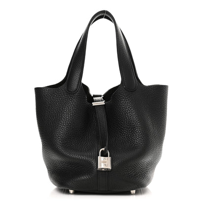 Hermes Taurillon Clemence Picotin Lock 18 PM Black 1 of 11