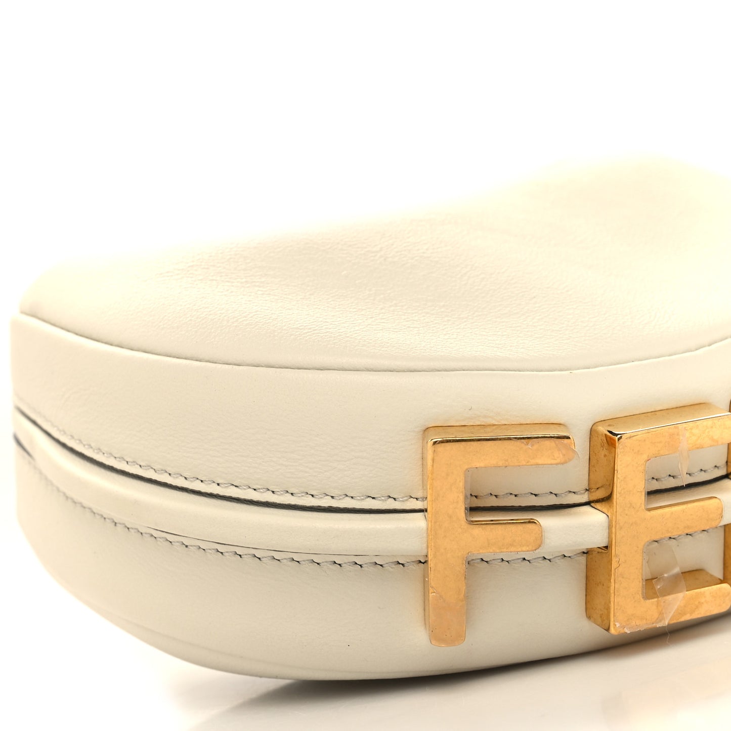Vitello Grace Matte Nano Fendigraphy Hobo Charm White Ice