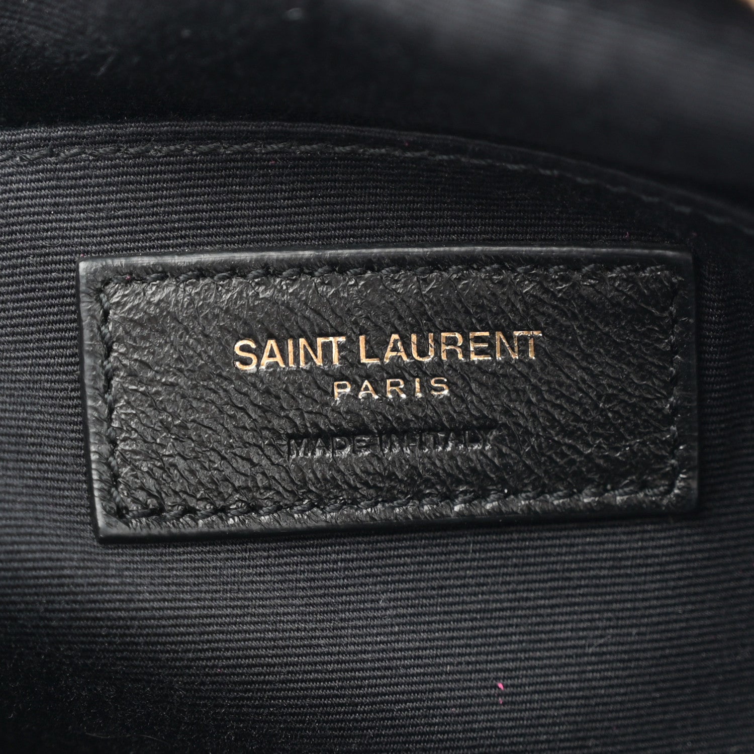 Saint Laurent Calfskin Matelasse Monogram Lou Camera Bag Bright Pink 6 of 17