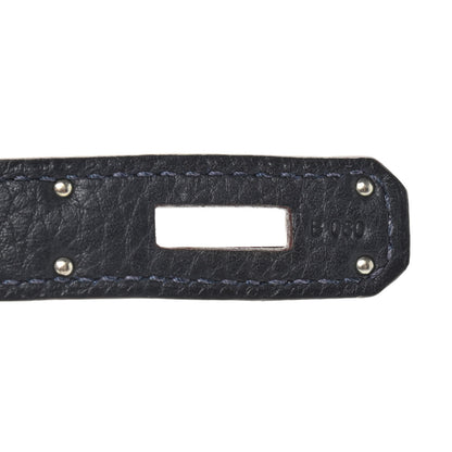 Hermes Taurillon Clemence Tri-Color Jypsiere 28 Etain Bleu Ocean Bleu Abysse 6 of 8