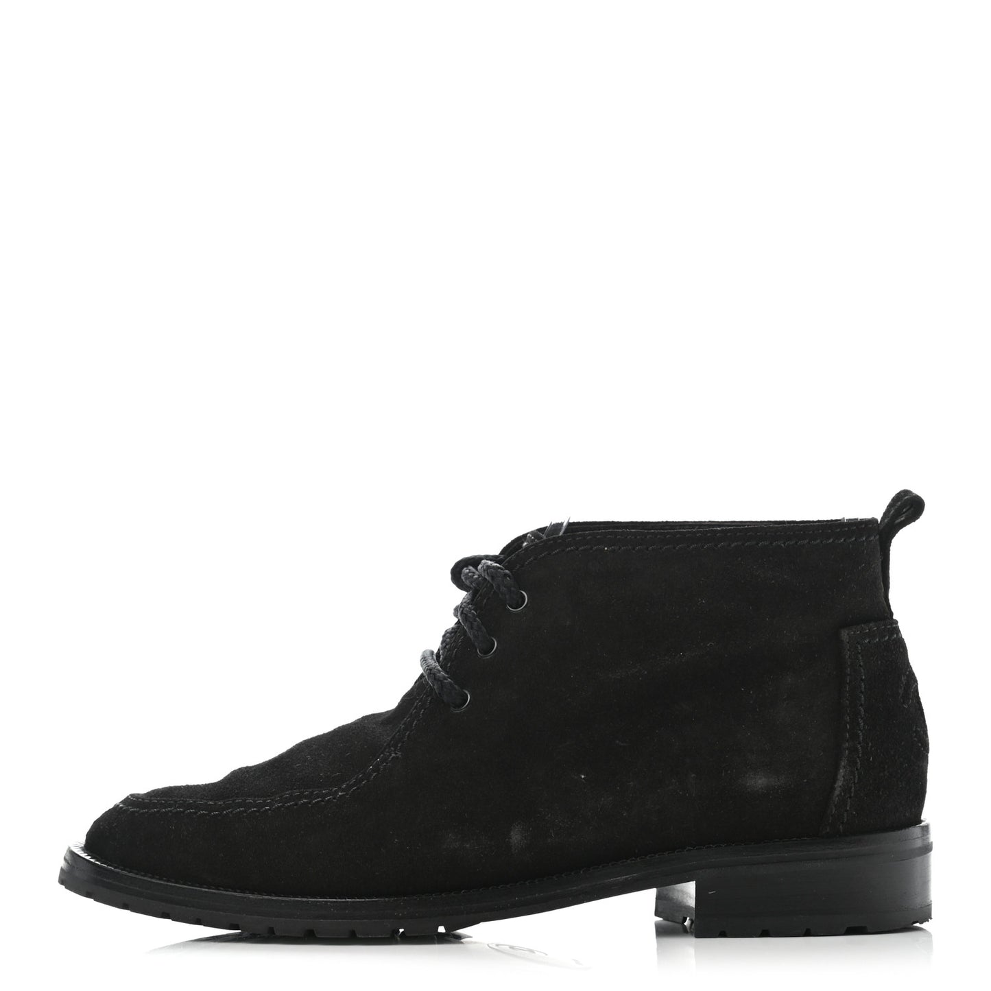 Suede CC Lace Up Ankle Boots 36.5 Black
