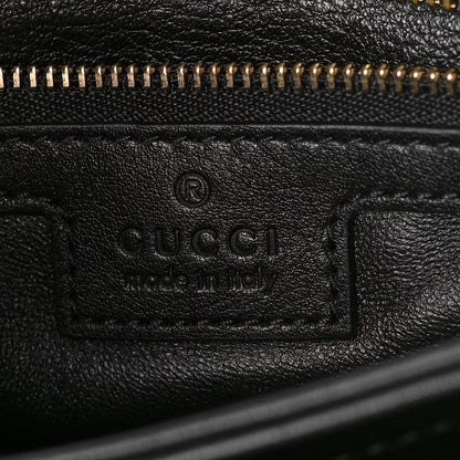 Gucci Roxy Calfskin Web Medium Blondie Shoulder Flap Bag Black 6 of 10