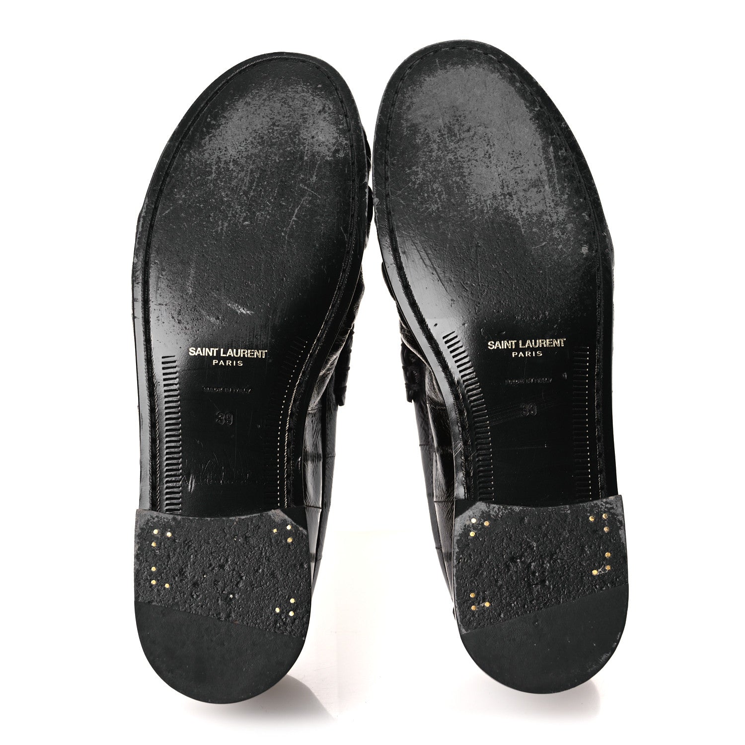 Saint Laurent Supple Eel Le 15 Loafer Penny Slippers 39 Burnt Brown 7 of 10