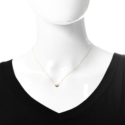 Tiffany 18K Yellow Gold 6.5mm Elsa Peretti Bean Pendant Necklace 2 of 5