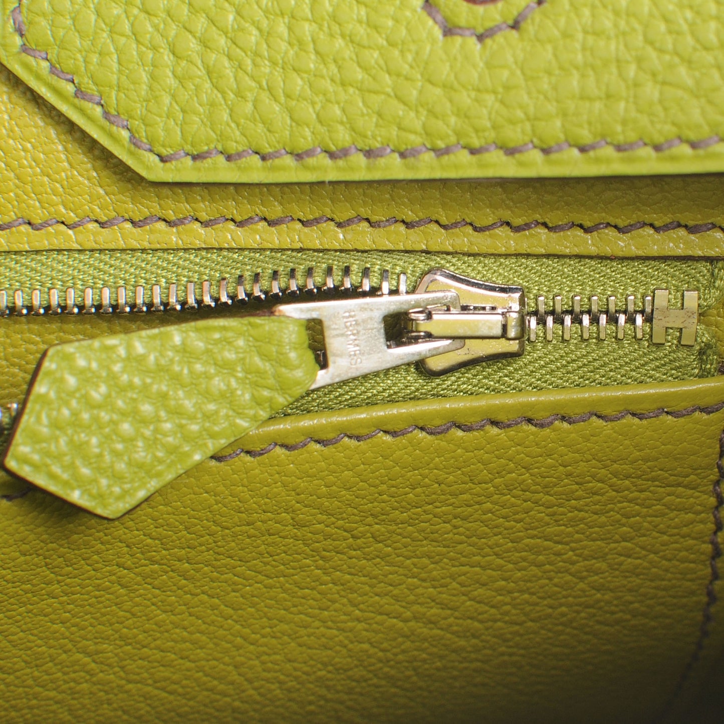 Togo Birkin 35 Vert Anis