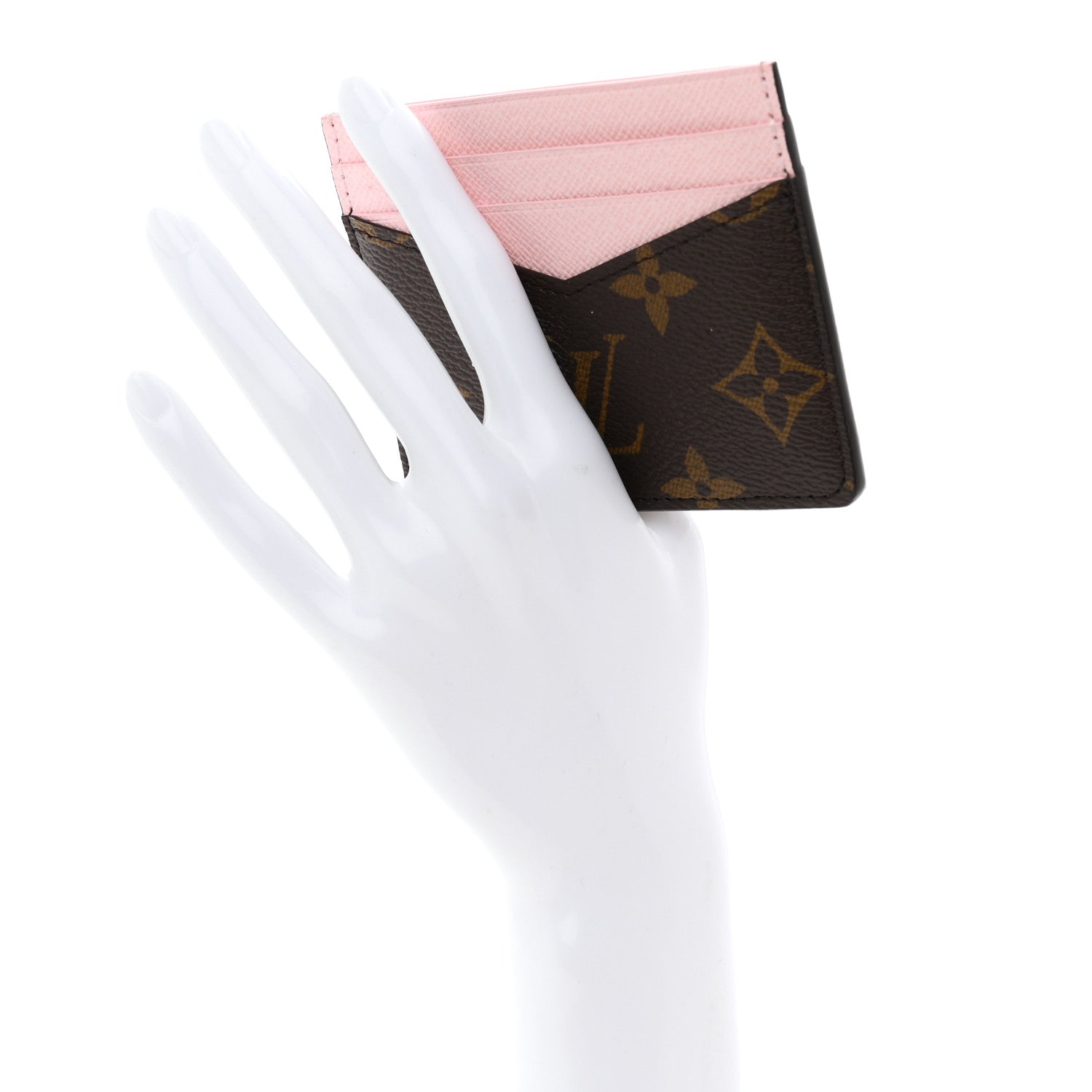 Louis Vuitton Monogram Triple Card Holder Rose Confetti 2 of 7