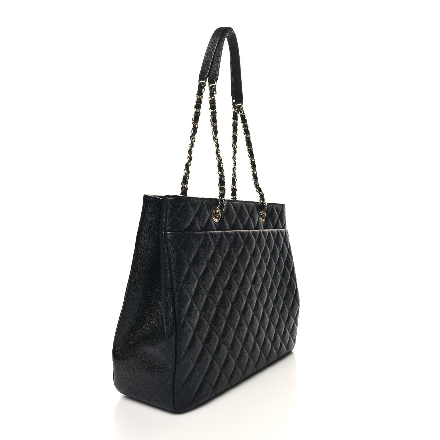 Chanel Caviar Quilted Large Shopping Tote Black 3 of 11